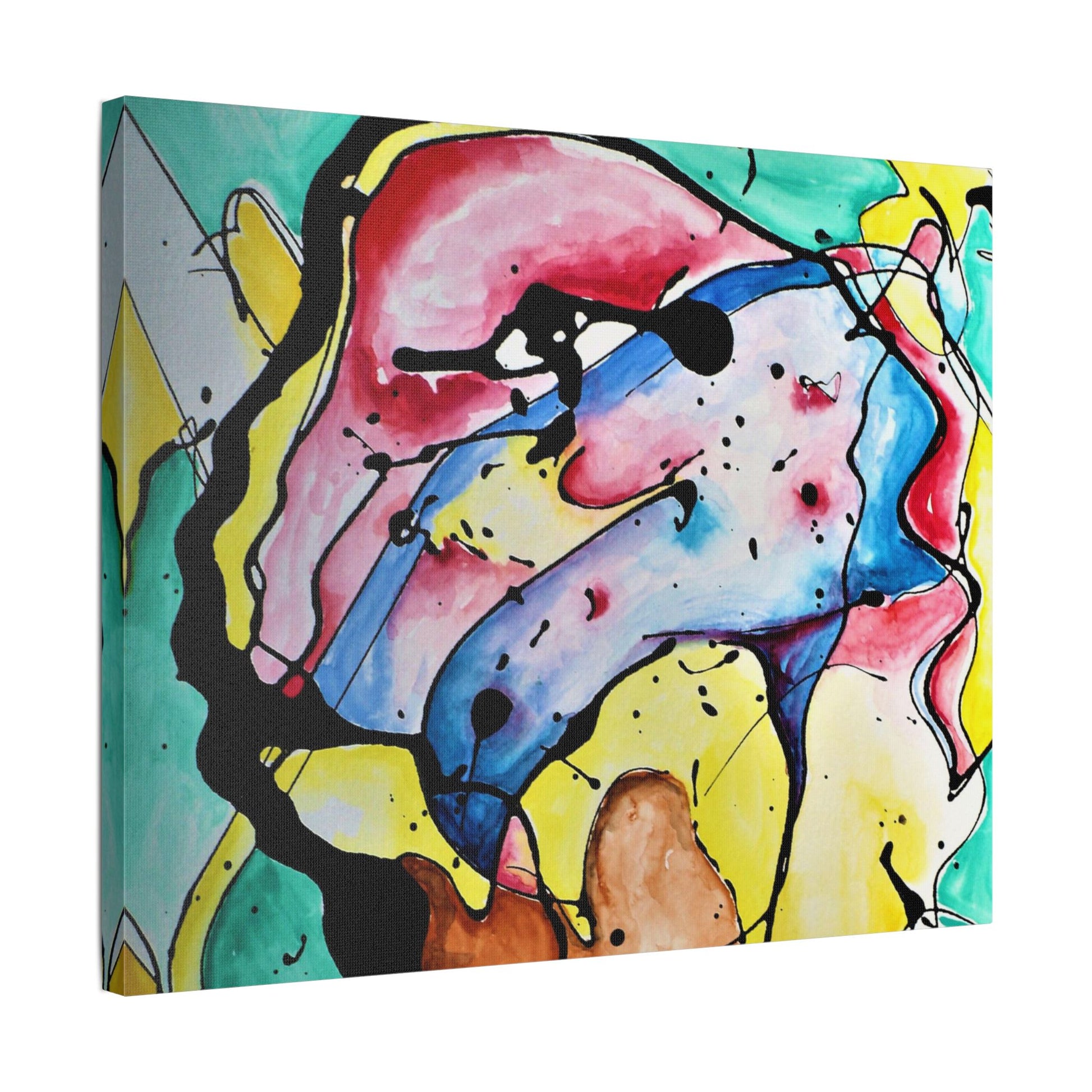 3rd Eye Sundae Satin Canvas Stretched - Kia Day Design