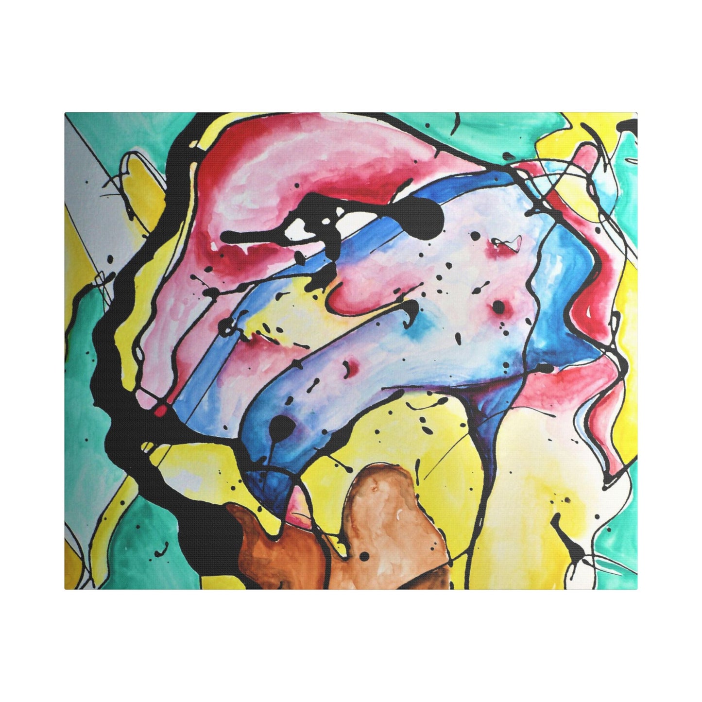 3rd Eye Sundae Satin Canvas Stretched - Kia Day Design
