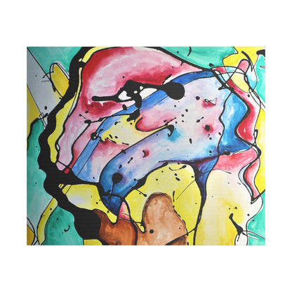 3rd Eye Sundae Satin Canvas Stretched - Kia Day Design