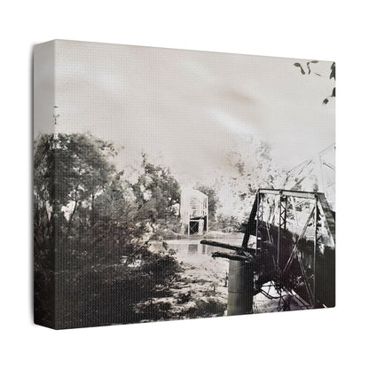 Bridge Satin Canvas Stretched