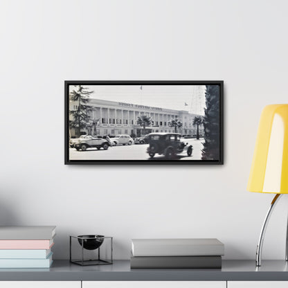 Sunset Bowling Center Largest in U.S 1939 Gallery Canvas Wraps Horizontal Frame 20″ x 10″ Black Premium Gallery Wraps (1.25″)