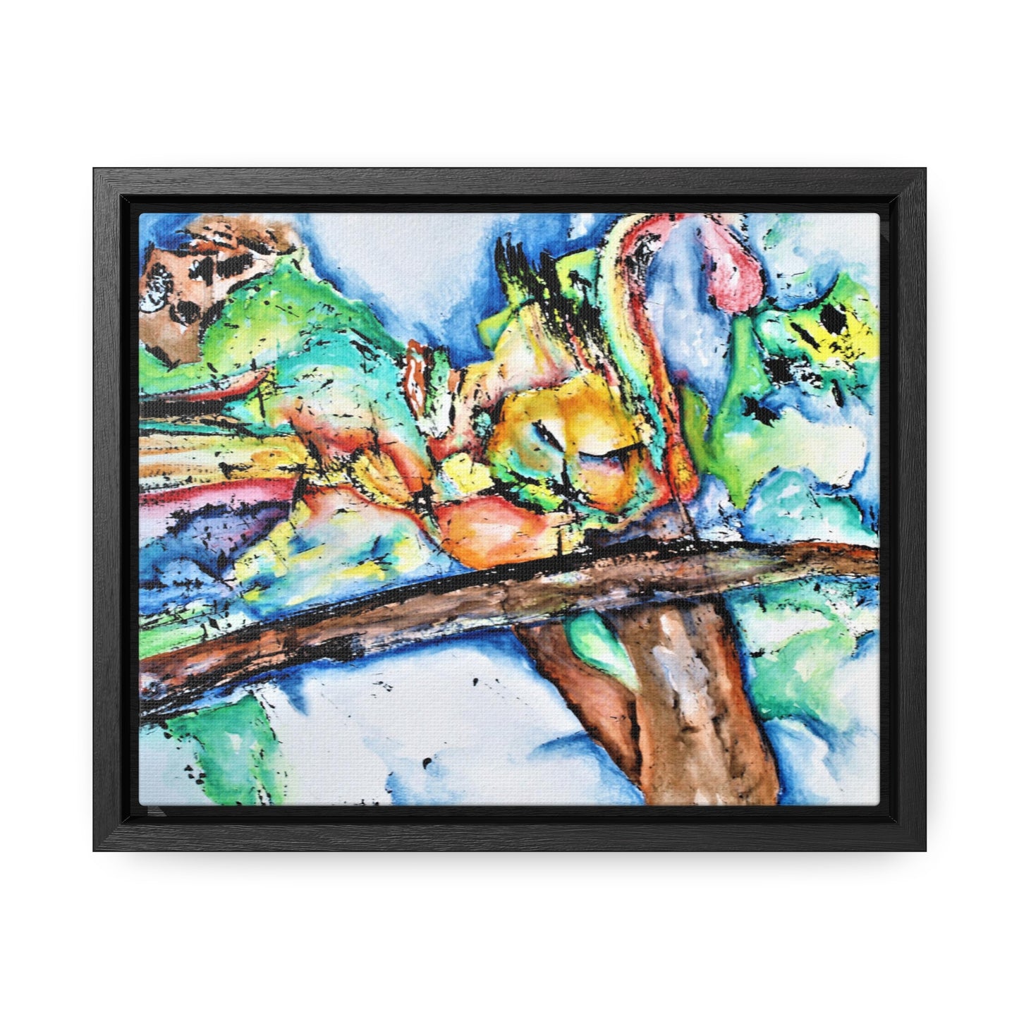 Owl In Flight Gallery Canvas Wraps, Horizontal Frame