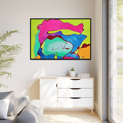 Kool Kid Matte Canvas Framed - Kia Day Design