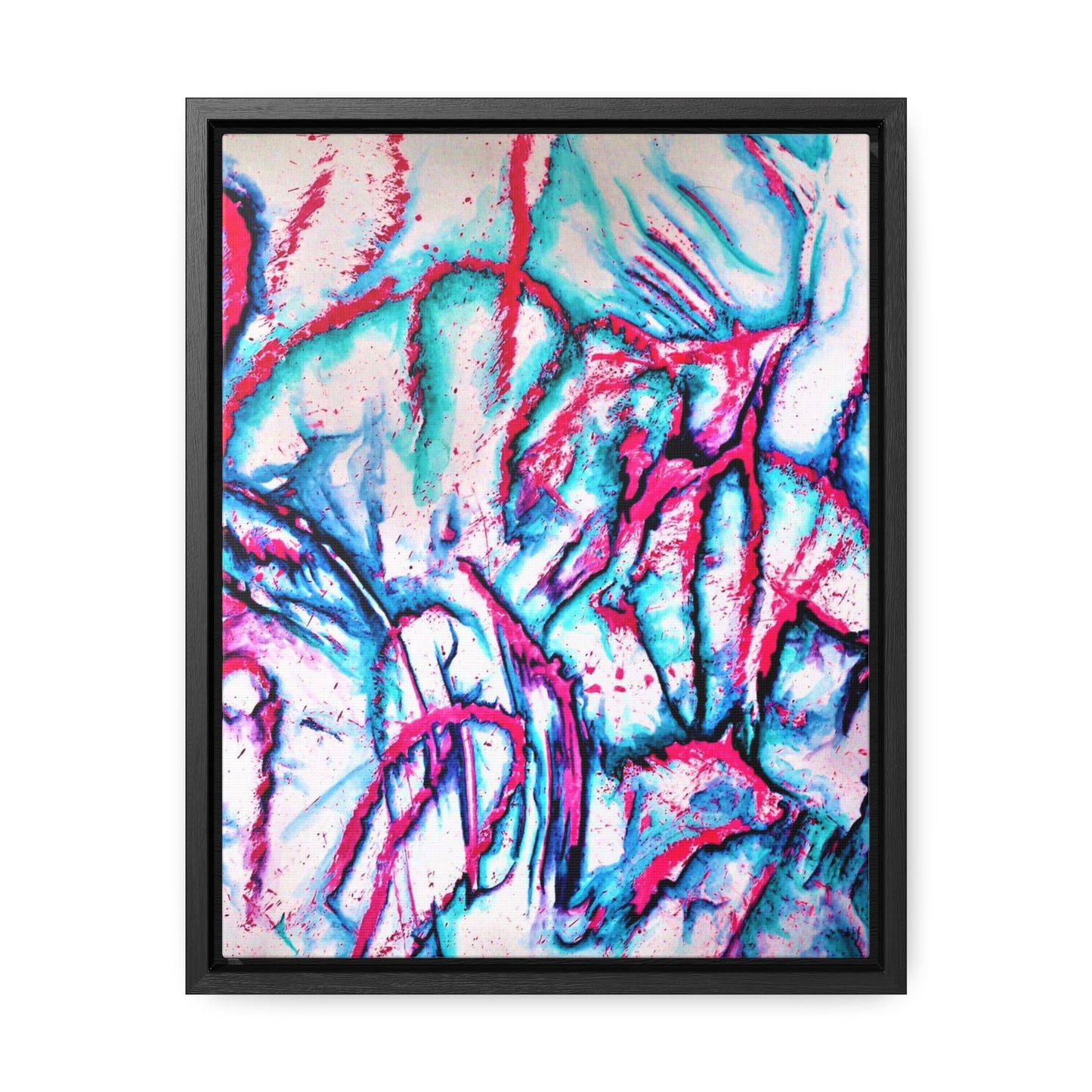 Pink Jellyfish Gallery Canvas Wraps, Vertical Frame 11″ x 14″ 1.25"