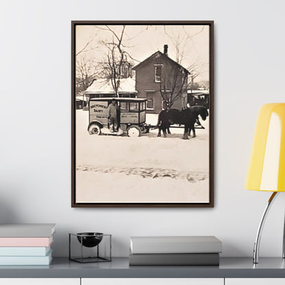 Milk Man Gallery Canvas Wraps Vertical Frame 18″ x 24″ 1.25" Walnut