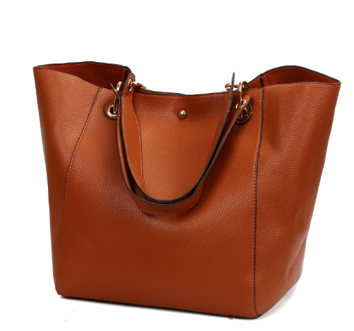 Vintage Womens Bucket Handbag Set - - handbag