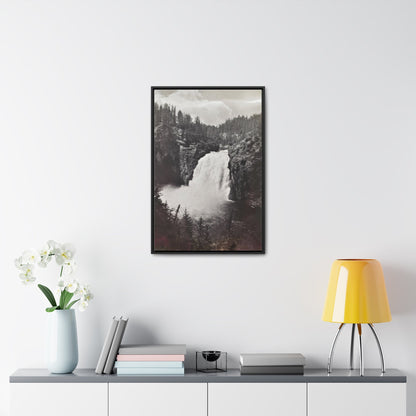 Upper Falls Yellowstone Gallery Canvas Wraps Vertical Frame 20″ x 30″ Premium Gallery Wraps (1.25″) Black