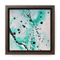 Teal Burst Gallery Canvas Wraps, Square Frame 6″ x 6″ Premium Gallery Wraps (1.25″)