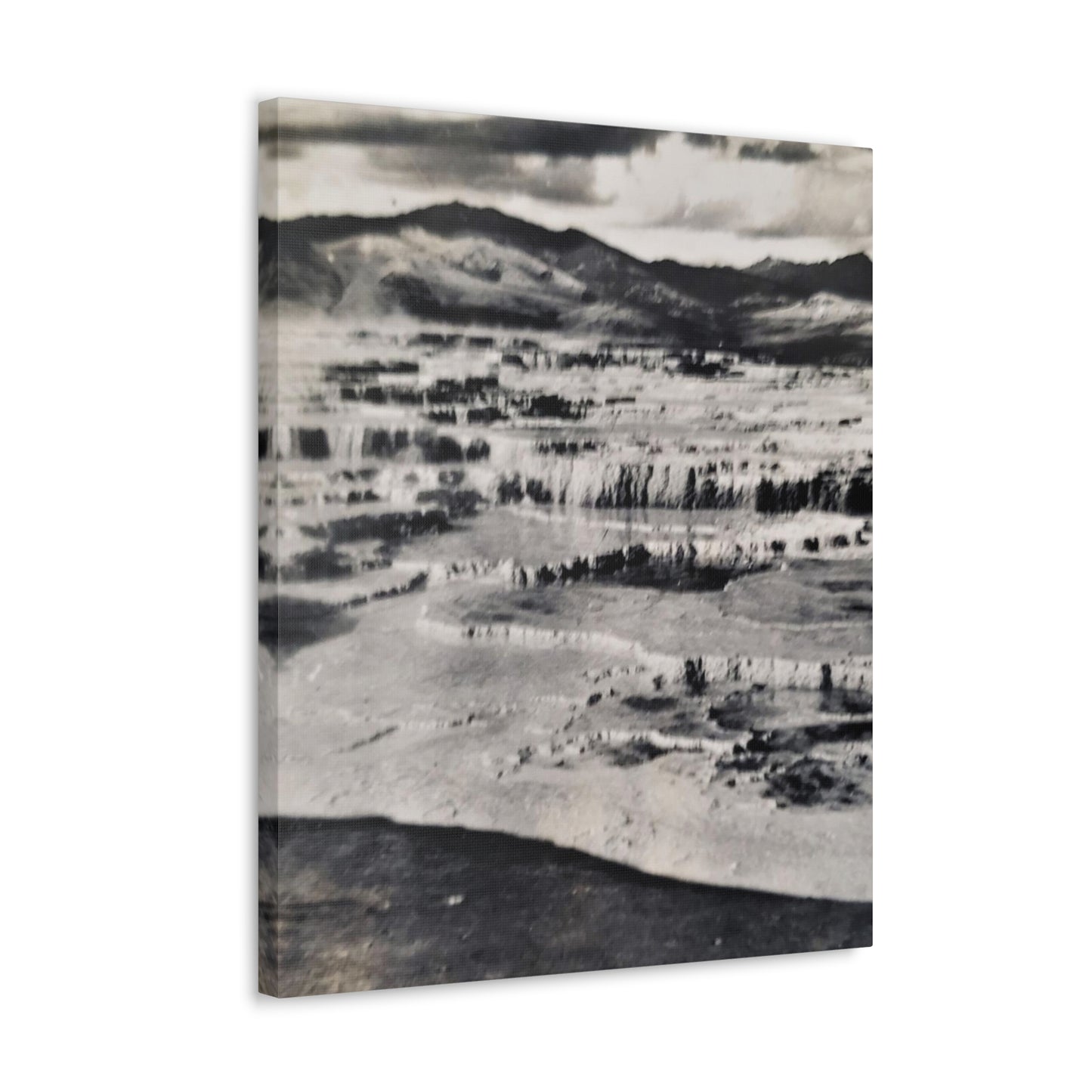 Springs at top of Jupiter Terrace Yellowstone Canvas Gallery Wraps