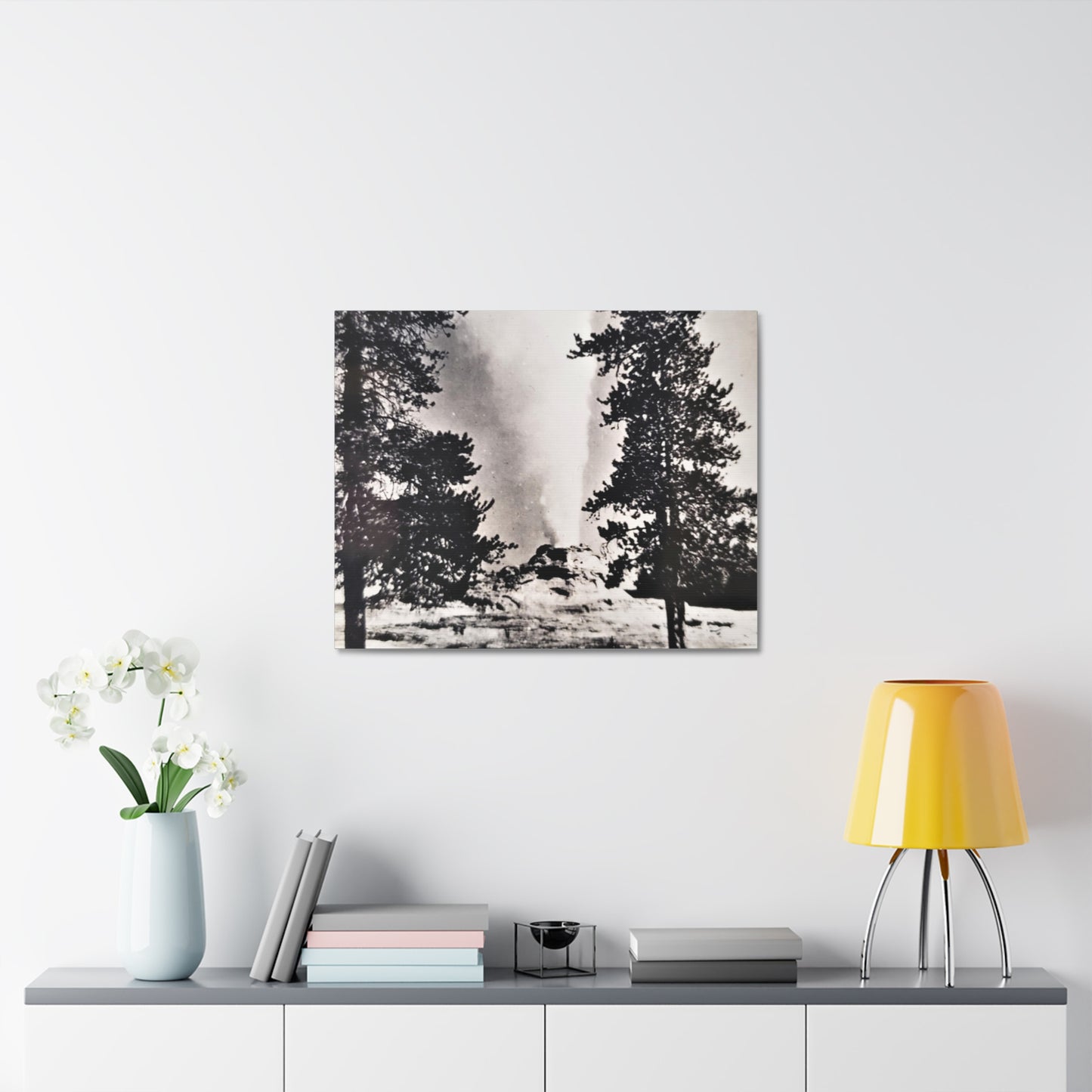 Castle Geyser Yellowstone Stretched Canvas