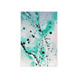 Teal Burst Silk Posters 12″ x 18″ (Vertical) Semi Glossy