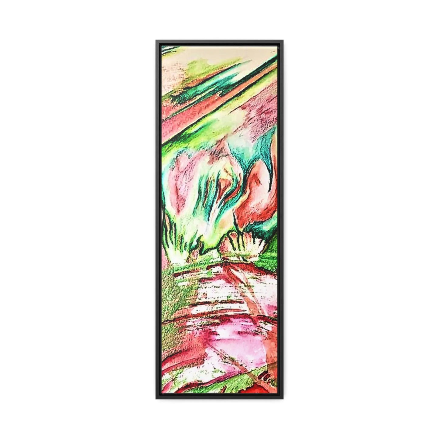 Pink Forest Gallery Canvas Wraps, Vertical Frame 12″ x 36″ Premium Gallery Wraps (1.25″)