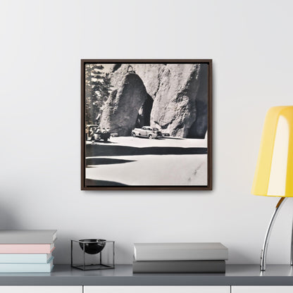 At the Needles Gallery Canvas Wraps Square Frame 16″ x 16″ Premium Gallery Wraps (1.25″) Walnut