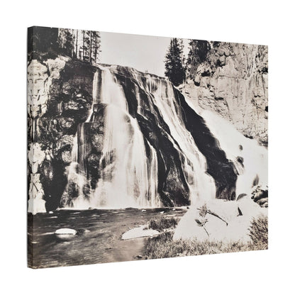 Gibbon Falls Yellowstone Satin Canvas Stretched