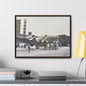 Boeing B-17 Bomber Gallery Canvas Wraps Horizontal Frame 24″ x 18″ Walnut 1.25"