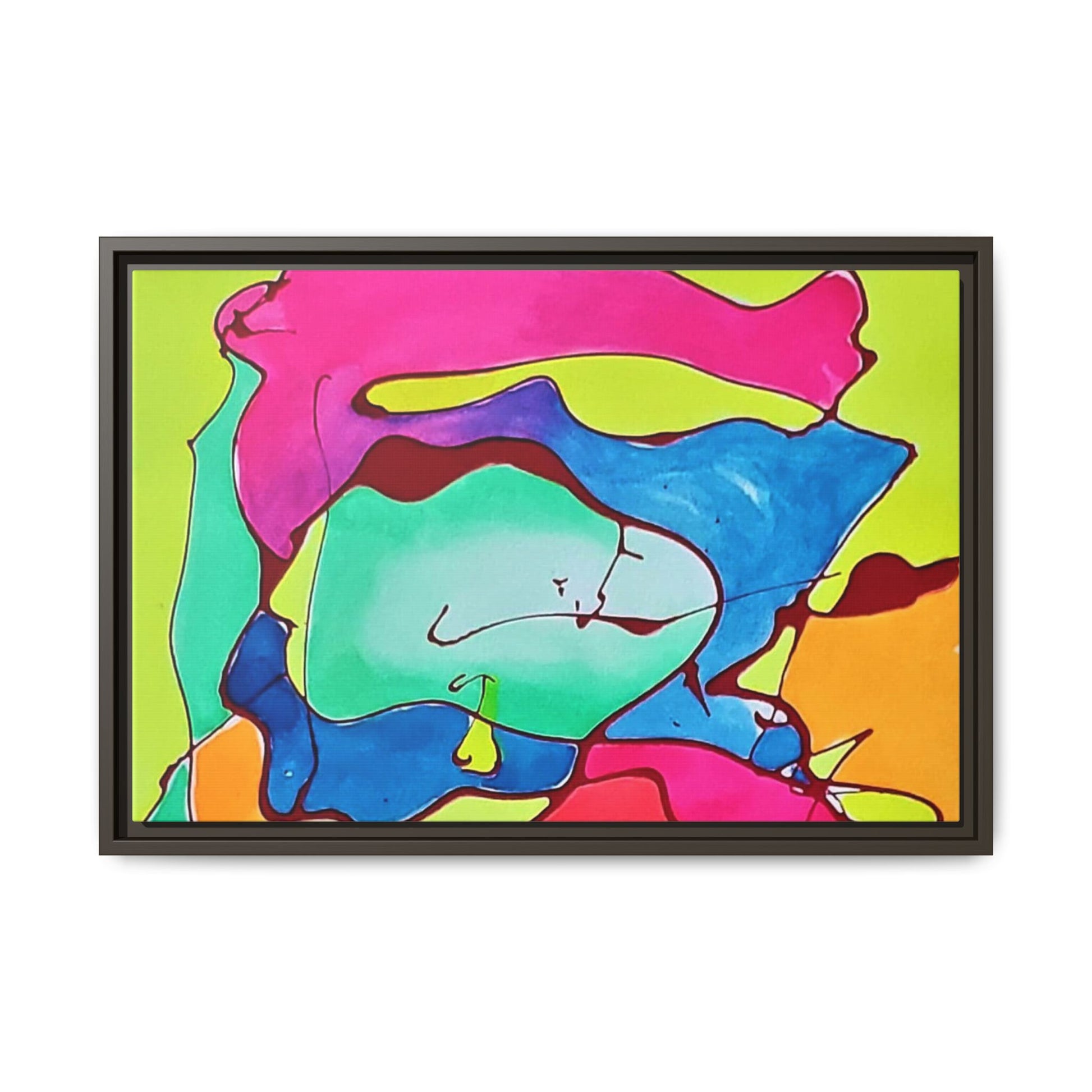 Kool Kid Matte Canvas Framed - Kia Day Design