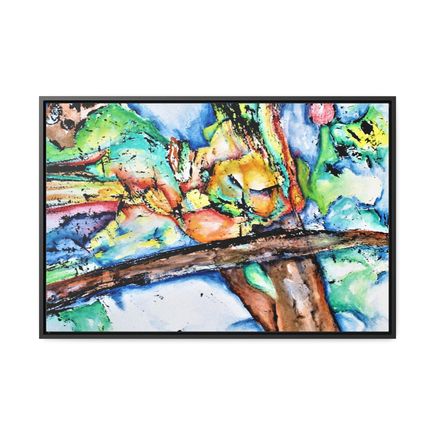 Owl In Flight Gallery Canvas Wraps, Horizontal Frame