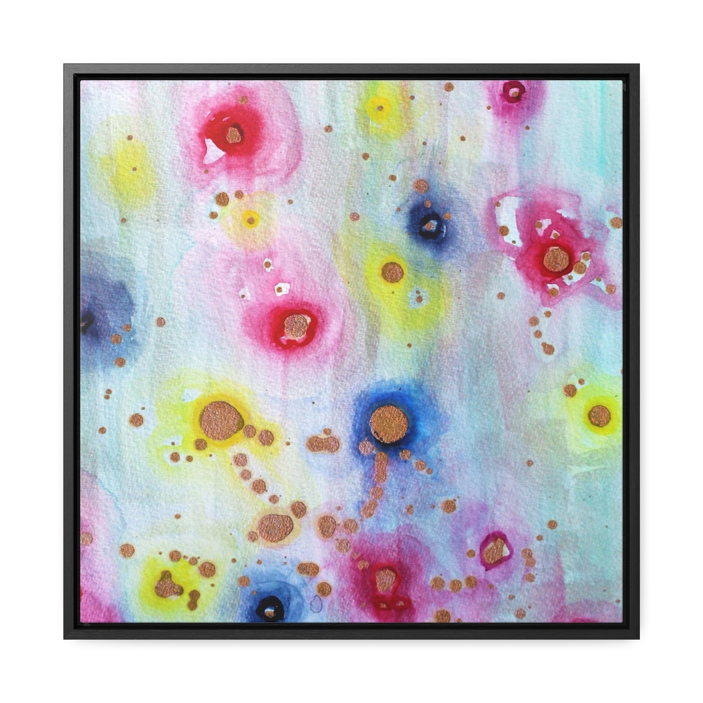 Raining Blooms Gallery Canvas Wraps, Square Frame