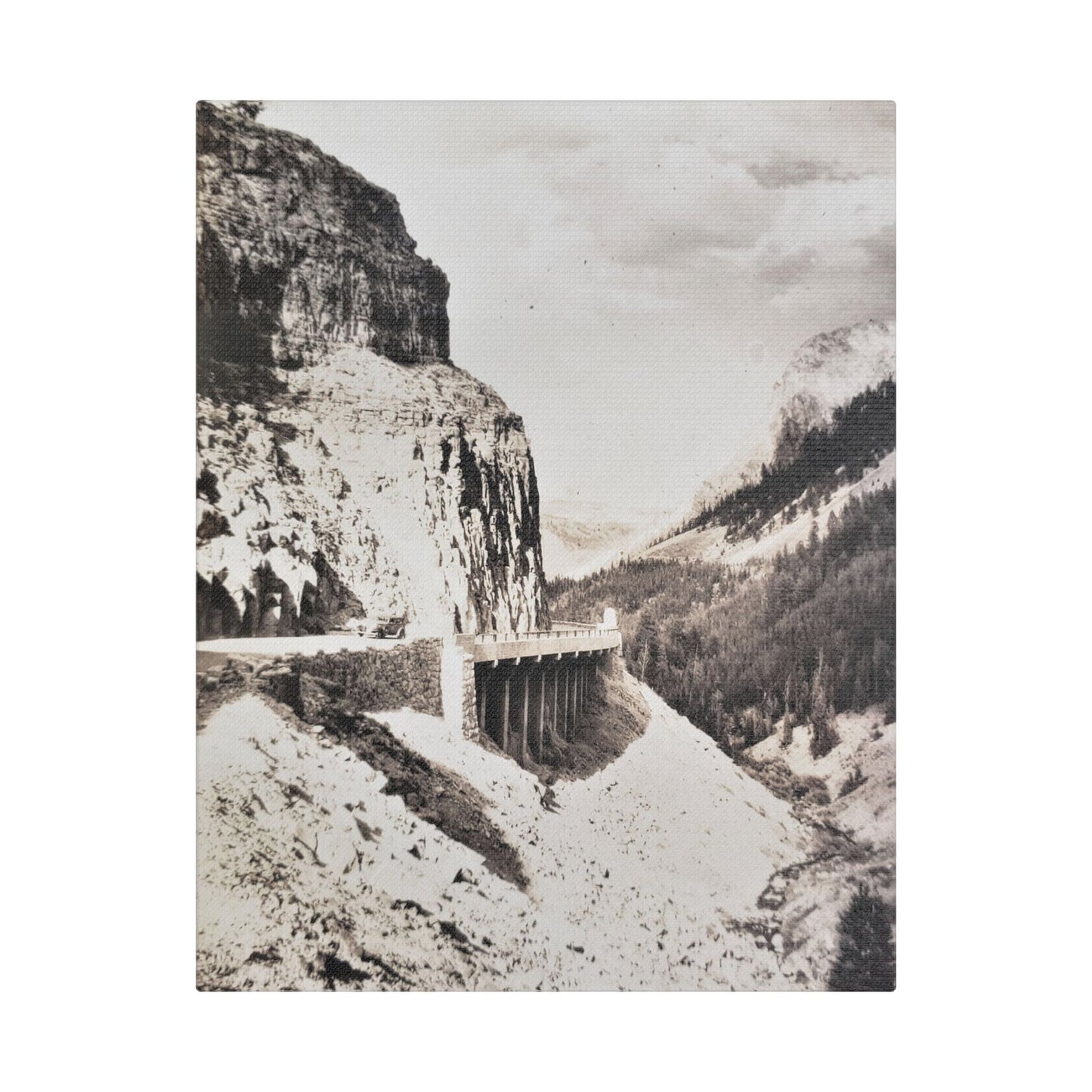 Golden Gate Canyon Colorado Satin Canvas, Stretched