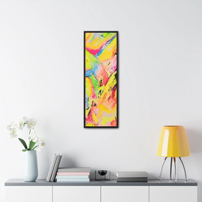 Neon Fire Gallery Canvas Wraps, Vertical Frame