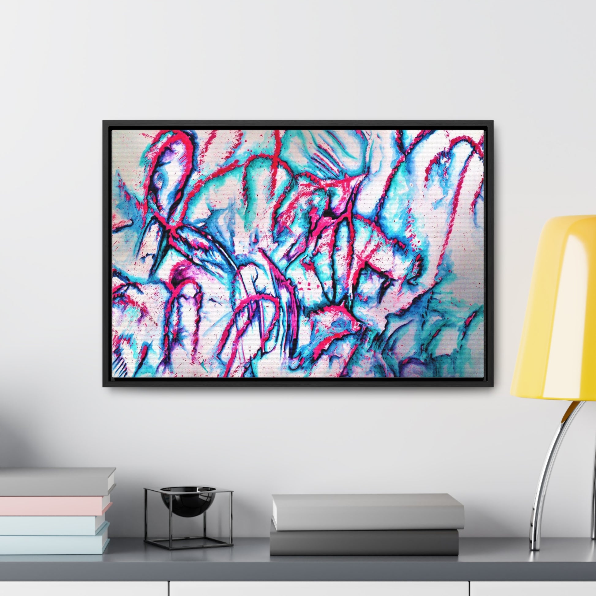 Pink Jellyfish Gallery Canvas Wraps, Horizontal Frame