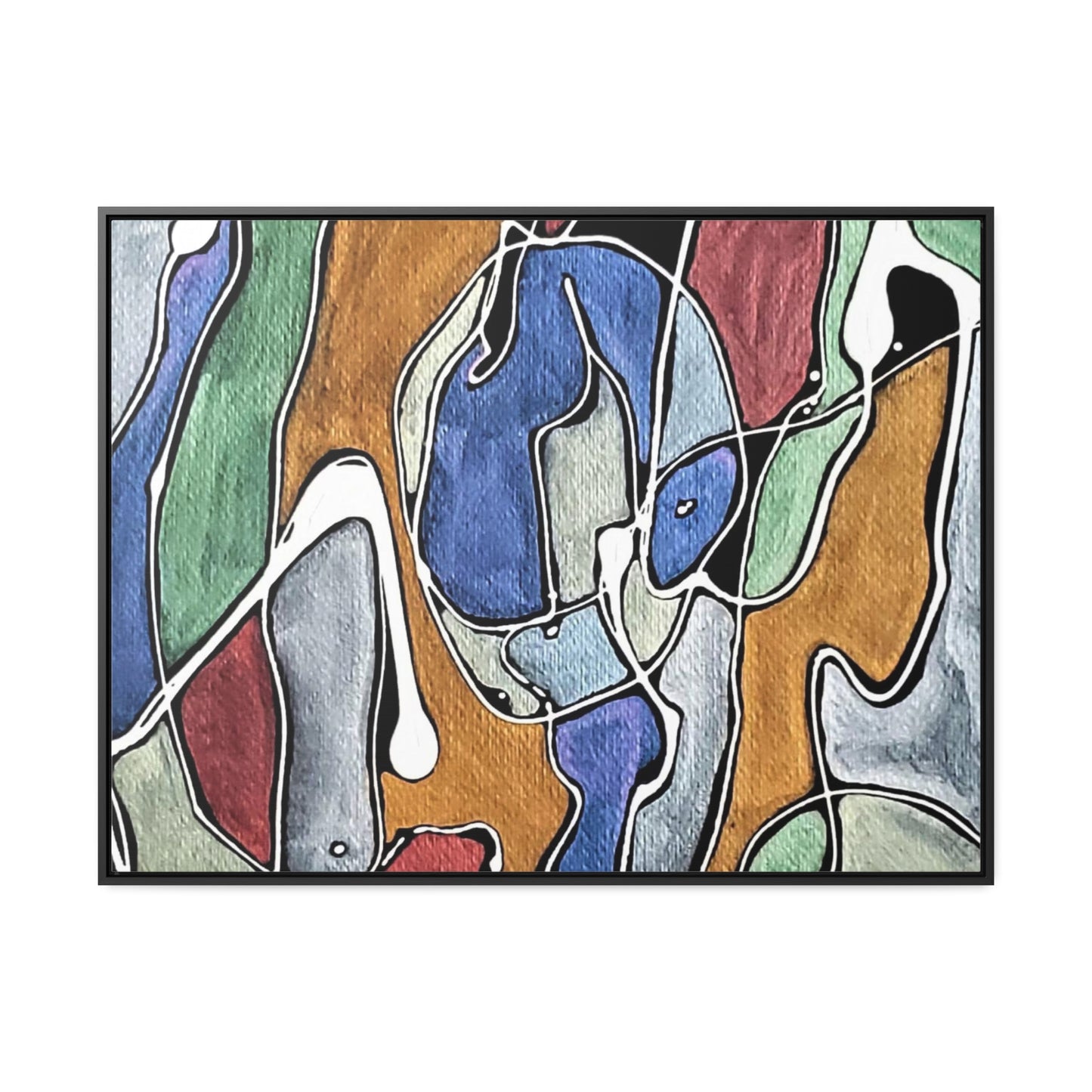 Blue Girl Gallery Canvas Wraps, Horizontal Frame