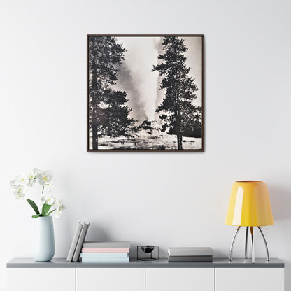 Castle Geyser Yellowstone Gallery Canvas Wraps Square Frame