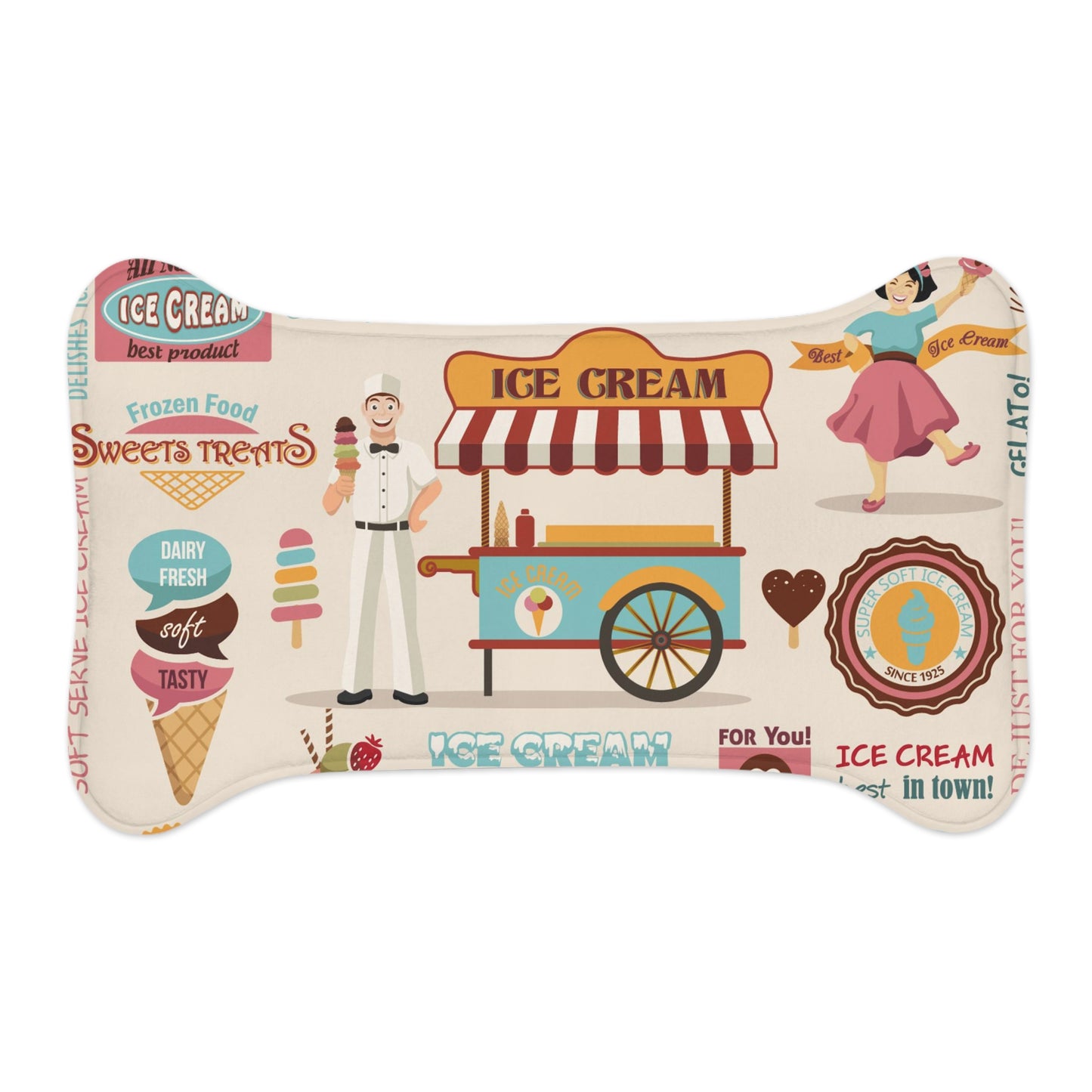 Ice Cream Pet Feeding Mats