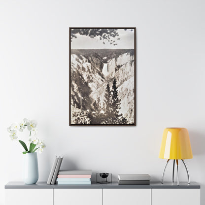 Artists Point Yellowstone Gallery Canvas Wraps Vertical Frame 24″ x 36″ 1.25" Walnut