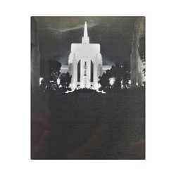 Golden Gate International Exposition Night Satin Canvas Stretched