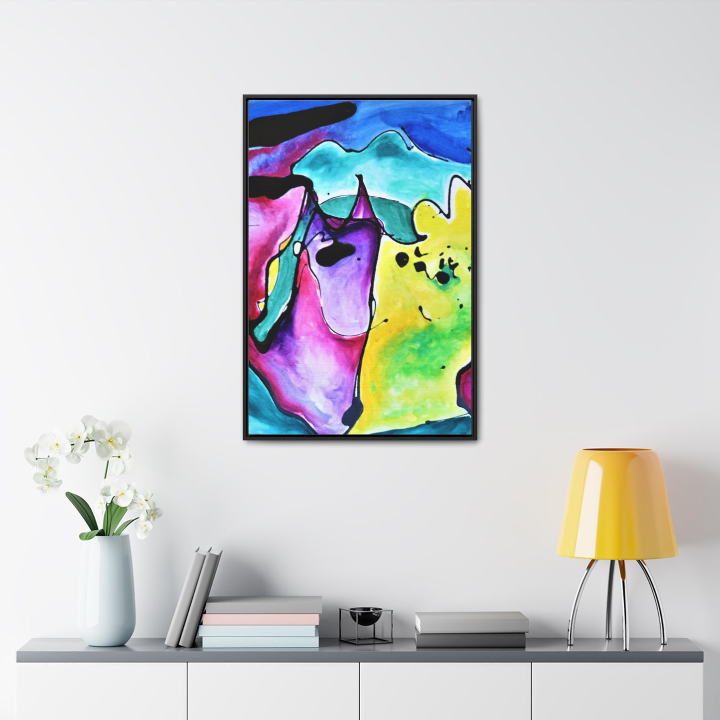 Cat Dog Gallery Canvas Wraps, Vertical Frame