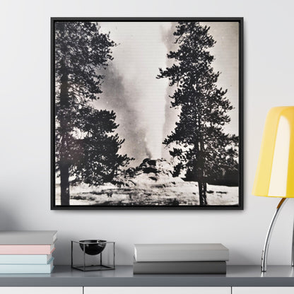 Castle Geyser Yellowstone Gallery Canvas Wraps Square Frame 24″ x 24″ Premium Gallery Wraps (1.25″)