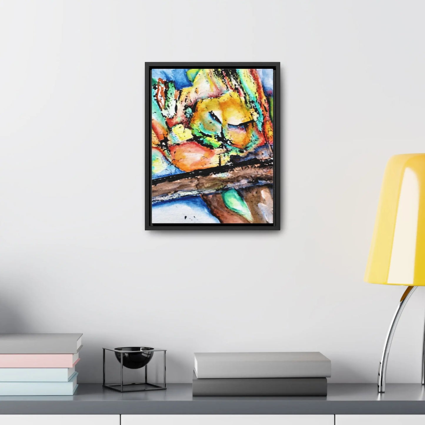 Owl In Flight Gallery Canvas Wraps, Vertical Frame