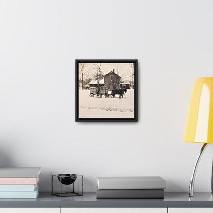 Milk Man Gallery Canvas Wraps Square Frame 10″ x 10″ Premium Gallery Wraps (1.25″) Black