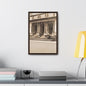 New York Public Library Gallery Canvas Wraps Vertical Frame 12″ x 18″ 1.25" Walnut
