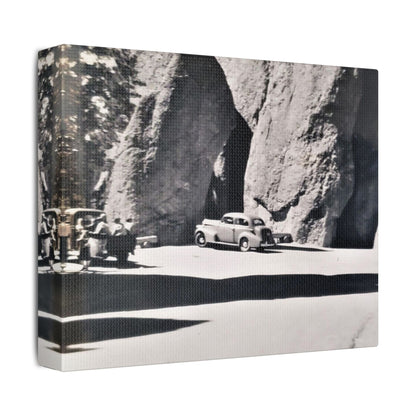 At the Needles Satin Canvas Stretched