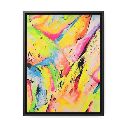 Neon Fire Gallery Canvas Wraps, Vertical Frame 12″ x 16″ Premium Gallery Wraps (1.25″)