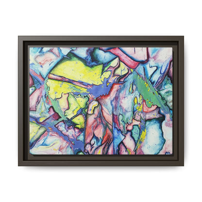 Alien Abstract Colorful Framed Canvas Art - Kia Day Design