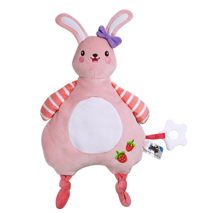 Jopark Eco-Friendly Baby Toy and Soothing Blanket - [Rabbit style] soothing towel Ringing + teether - Toy