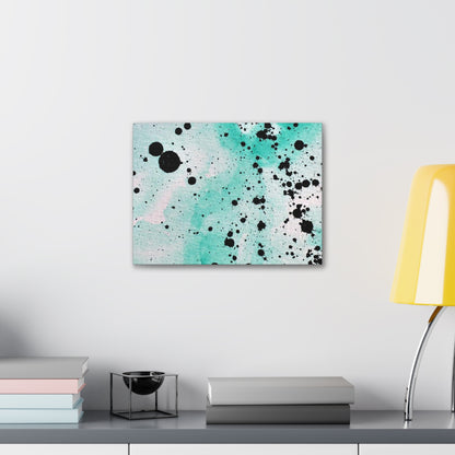 Teal Burst Canvas Gallery Wraps