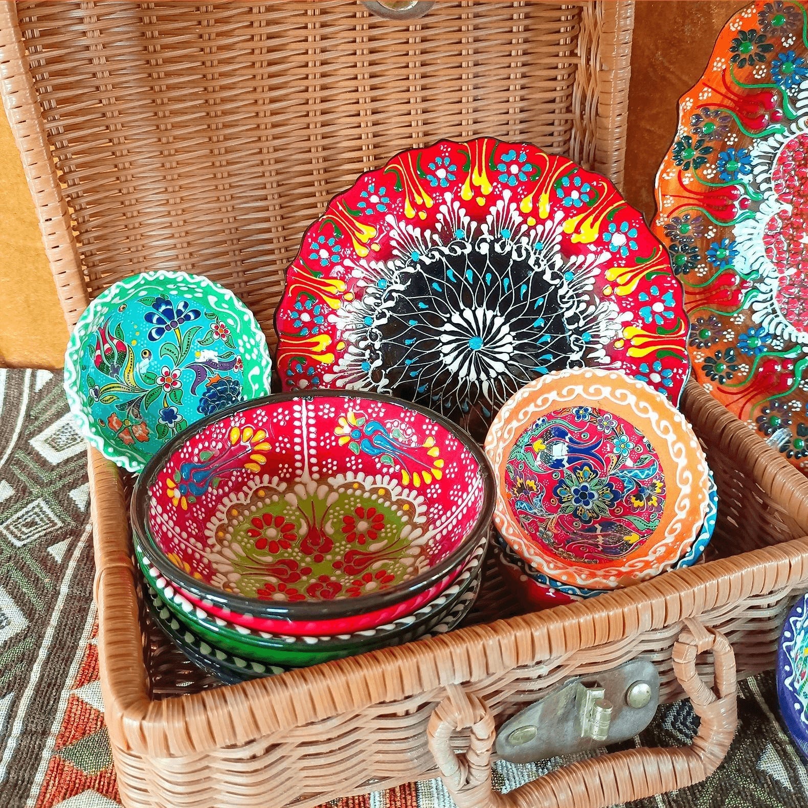 Luxurious Turkish Ceramic Bowls - - Bowls