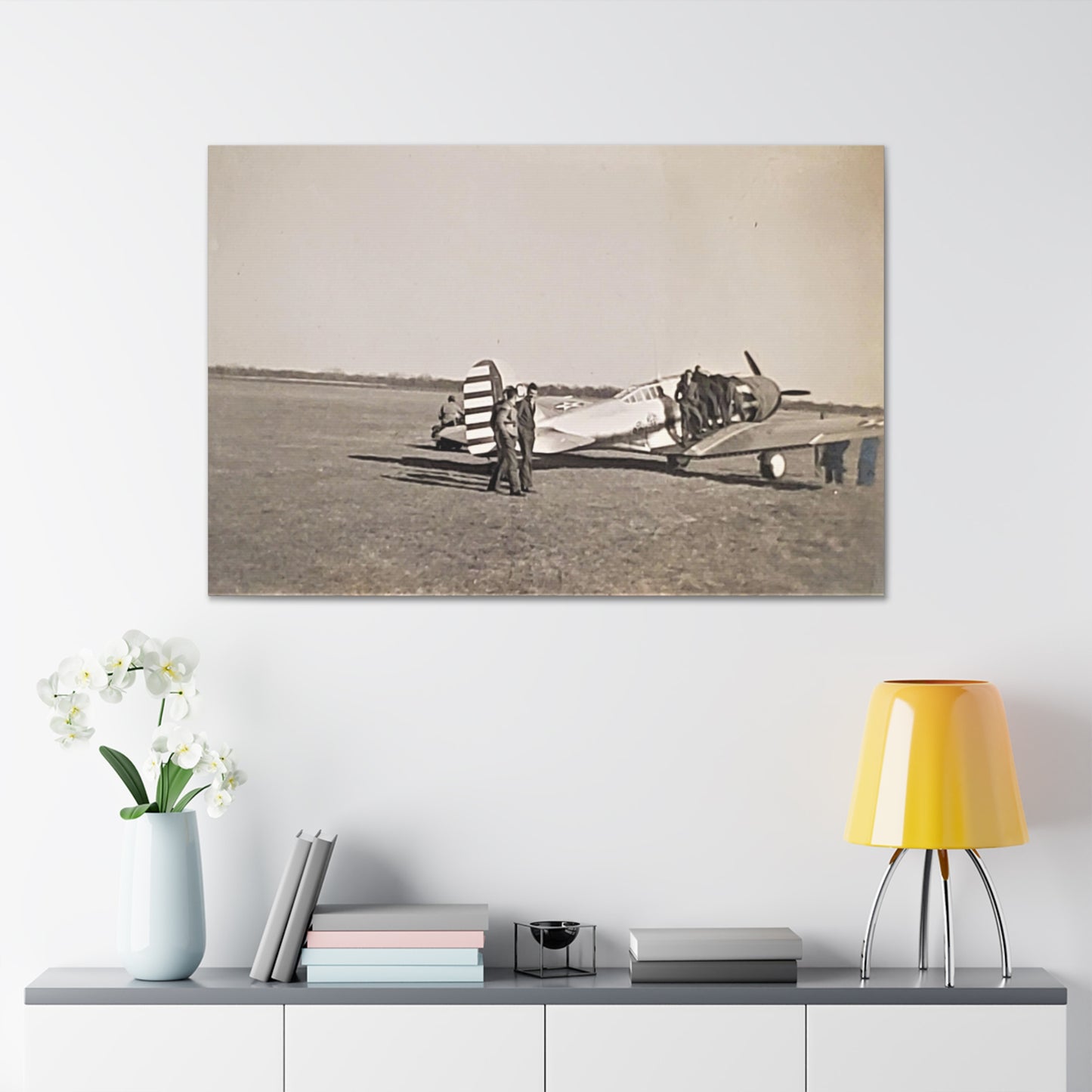 Army Pursuit Plane Ames Airport 1939 Canvas Gallery Wraps