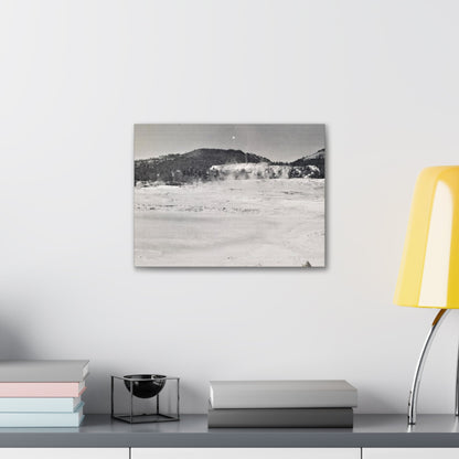 Mammoth Hot Springs Yellowstone Canvas Gallery Wraps 16″ x 12″ 1.25"