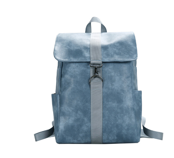 Korean Style Textured Backpack - - backpack