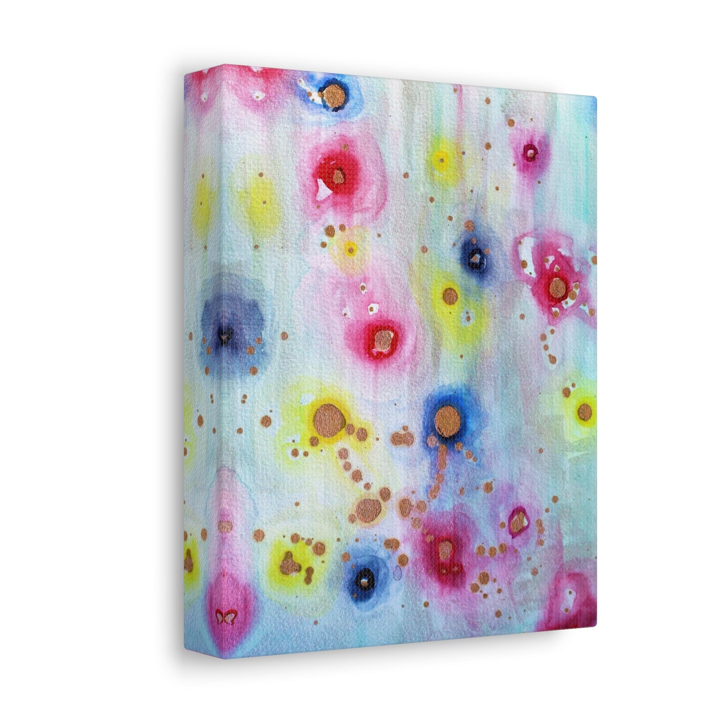 Raining Blooms Stretched Canvas