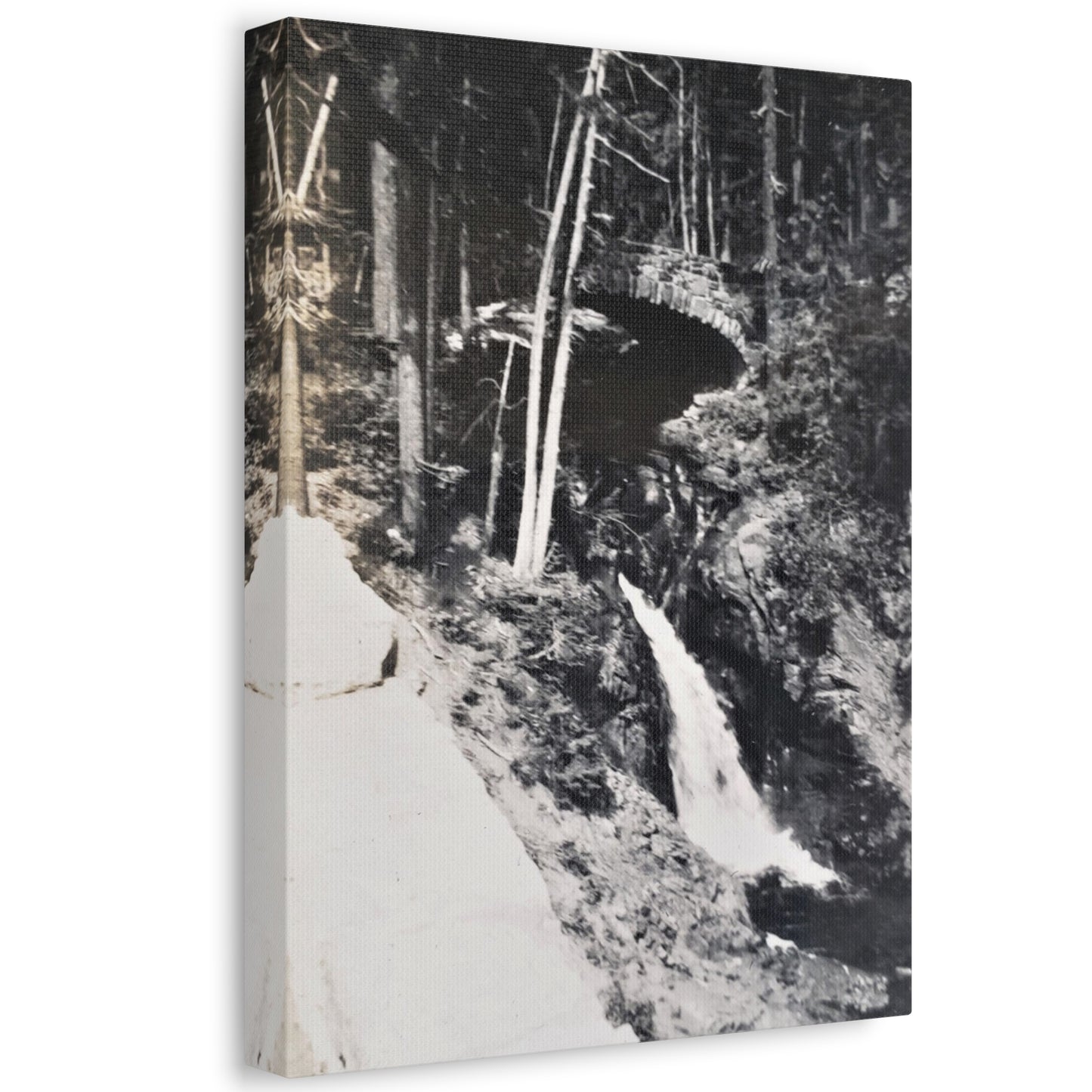 Narada Falls Yellowstone Stretched Canvas