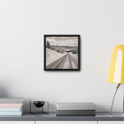 Western Road Gallery Canvas Wraps Square Frame 10″ x 10″ 1.25" Black