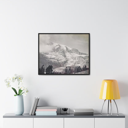Mount Rainier Gallery Canvas Wraps Horizontal Frame 30″ x 24″ Black Premium Gallery Wraps (1.25″)