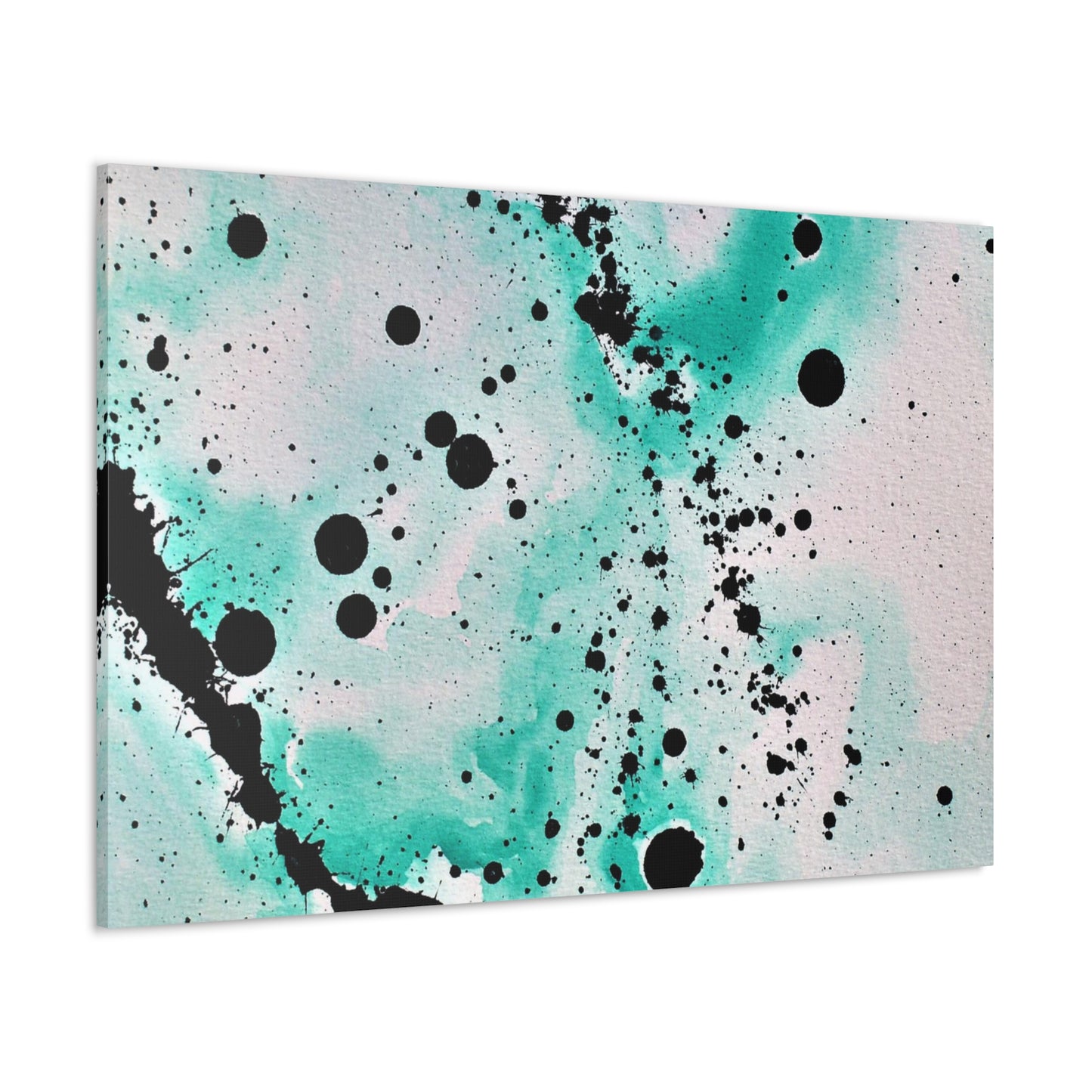 Teal Burst Canvas Gallery Wraps