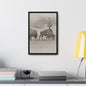 Buffalo at Redwood Falls Gallery Canvas Wraps Vertical Frame 12″ x 18″ Premium Gallery Wraps (1.25″) Black